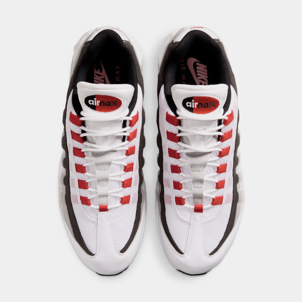 Air Max 95 Big Bubble Comet Red Mens Running Shoes (White/Comet Red/Nuetral Grey/Medium Grey/Black) - sneakers - view 2