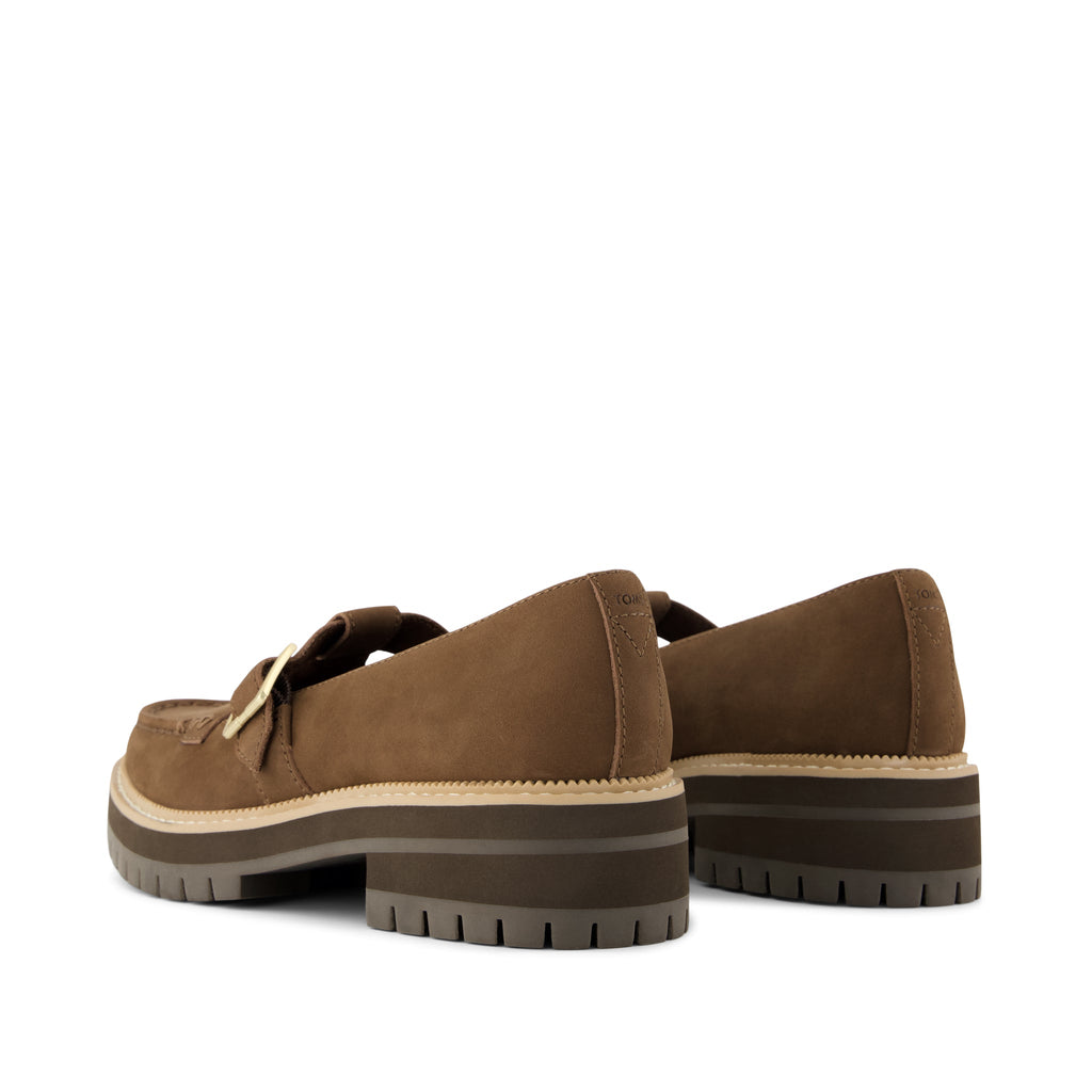 Womens Cara Mary Jane Loafer Hot Cocoa Nubuck Leather - loafers - view 4