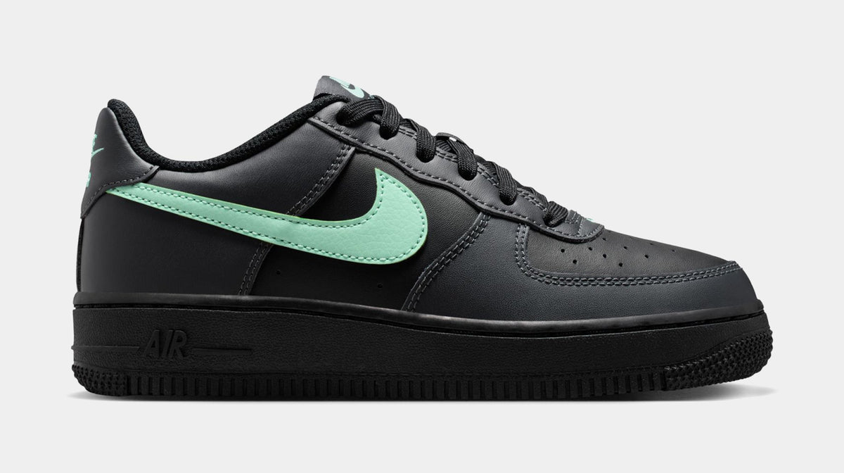 Air Force 1 Grade School Lifestyle Shoes (Black/Arctic Green/Anthracite) - sneakers