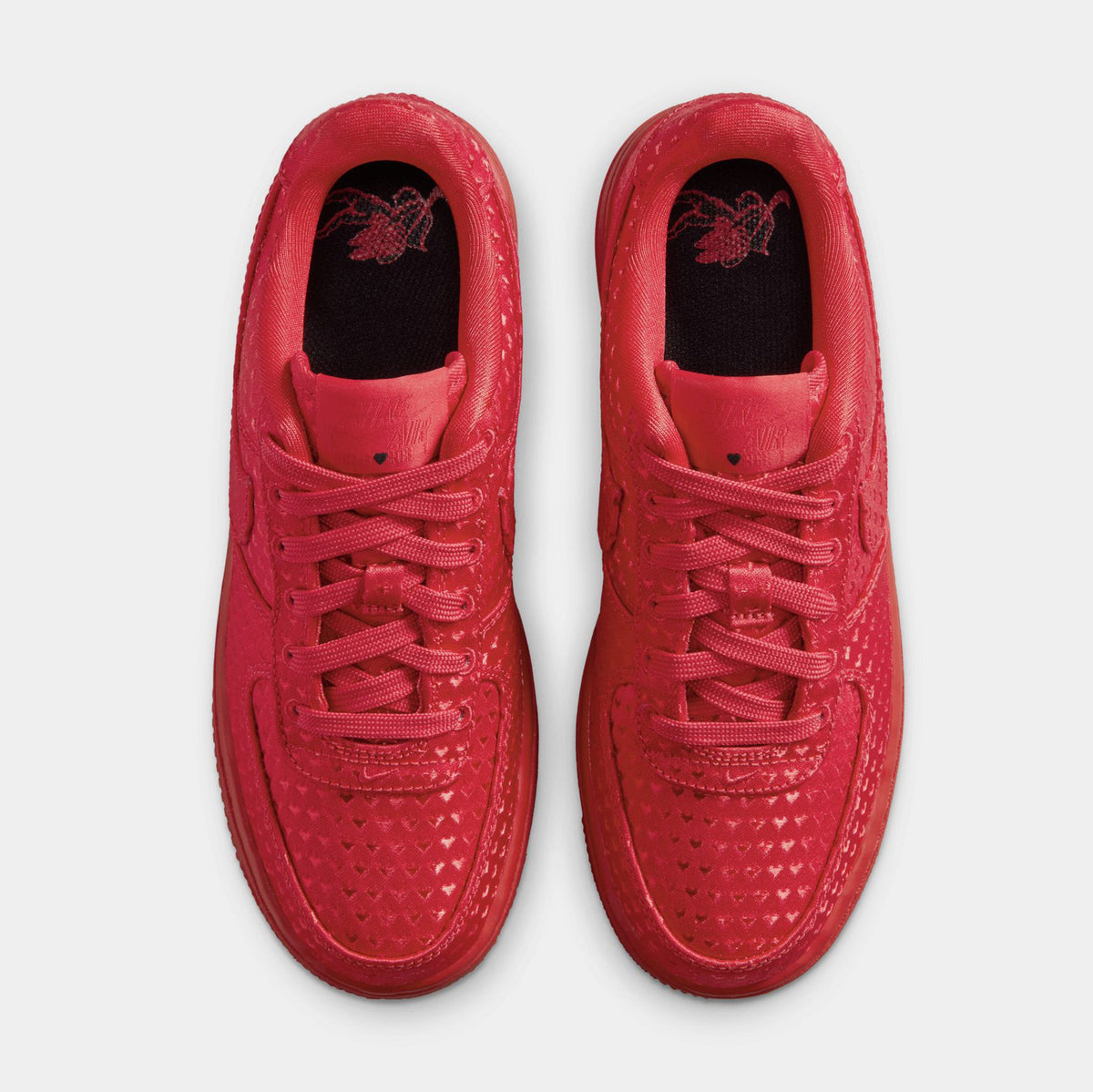 Air Force 1 Low Valentines Day Grade School Lifestyle Shoes (University Red/University Red/Black) - sneakers - view 2