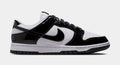 Dunk Low SE Patent Leather Womens Lifestyle Shoes (White/Black/Metallic Silver) - sneakers