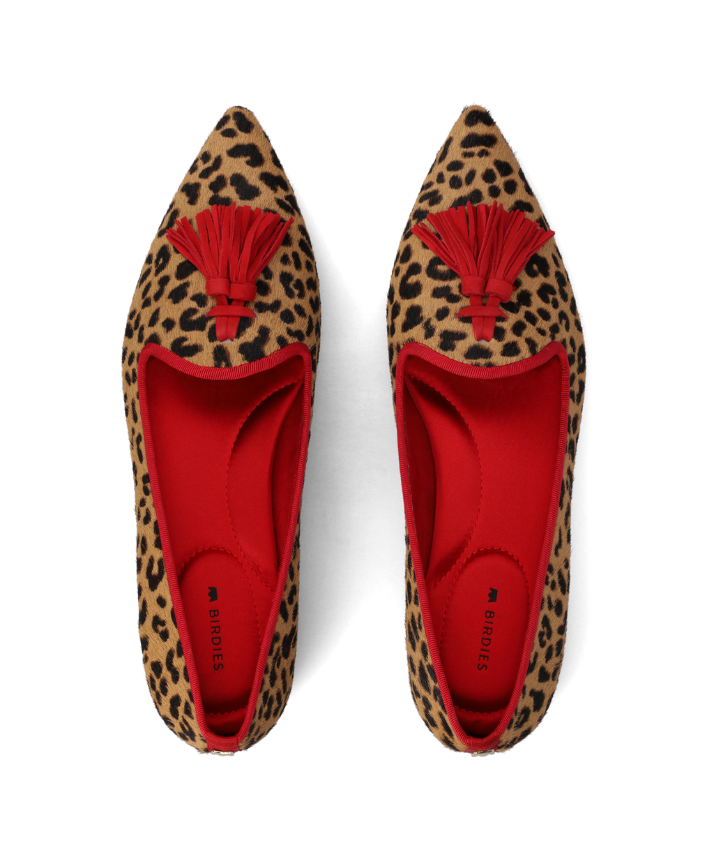 The Starfinch 15 Tassel - Leopardprint Haircalf - loafers - view 2