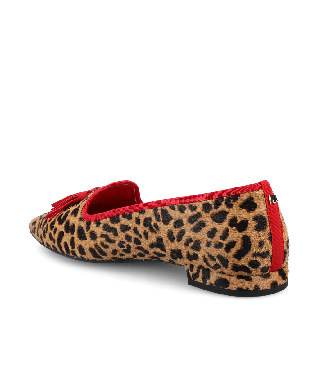 The Starfinch 15 Tassel - Leopardprint Haircalf - loafers - view 4
