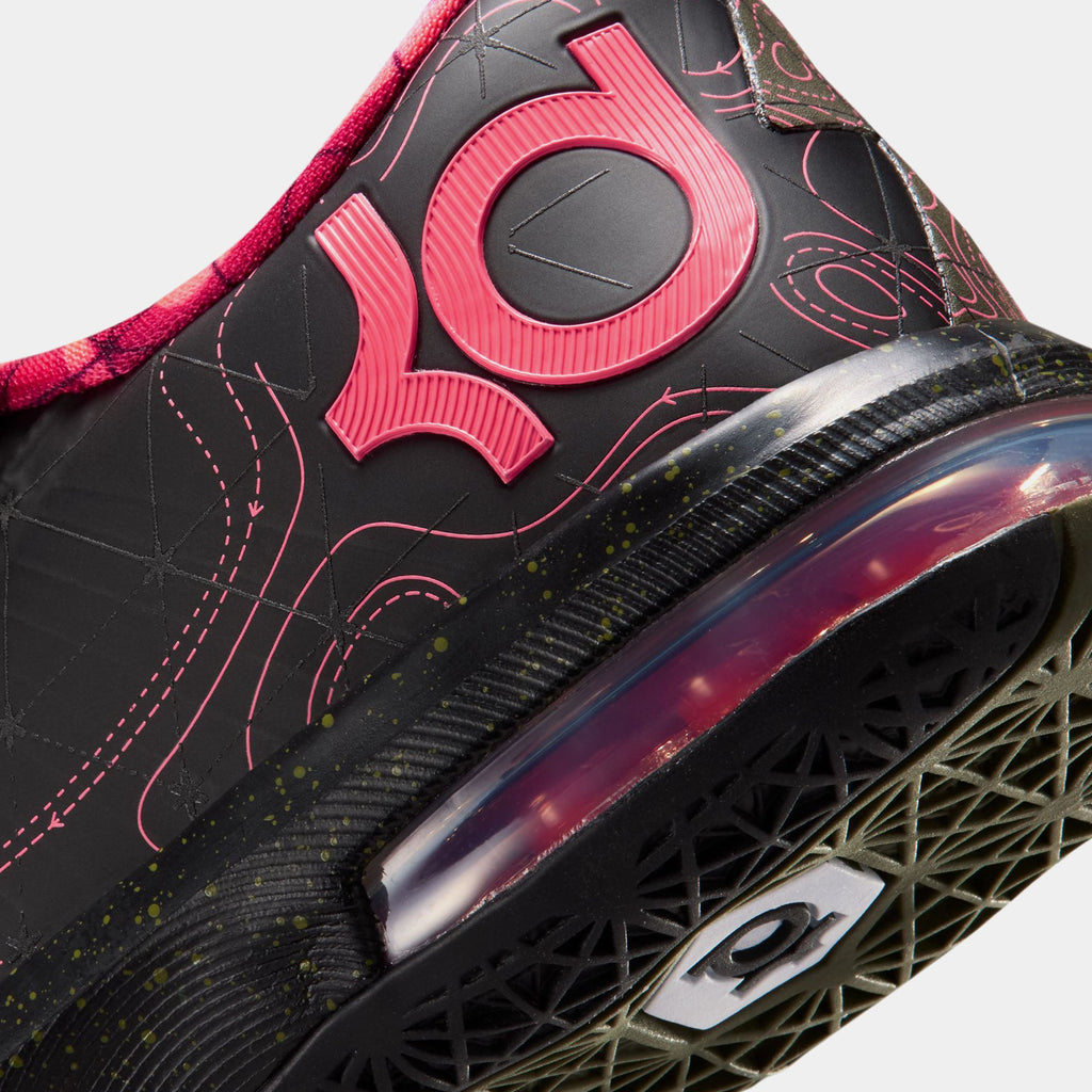 KD 6 Meteorology Black And Medium Olive Grade School Basketball Shoes (Black/Atomic Red/Medium Olive/Noble Red) - sneakers - view 6
