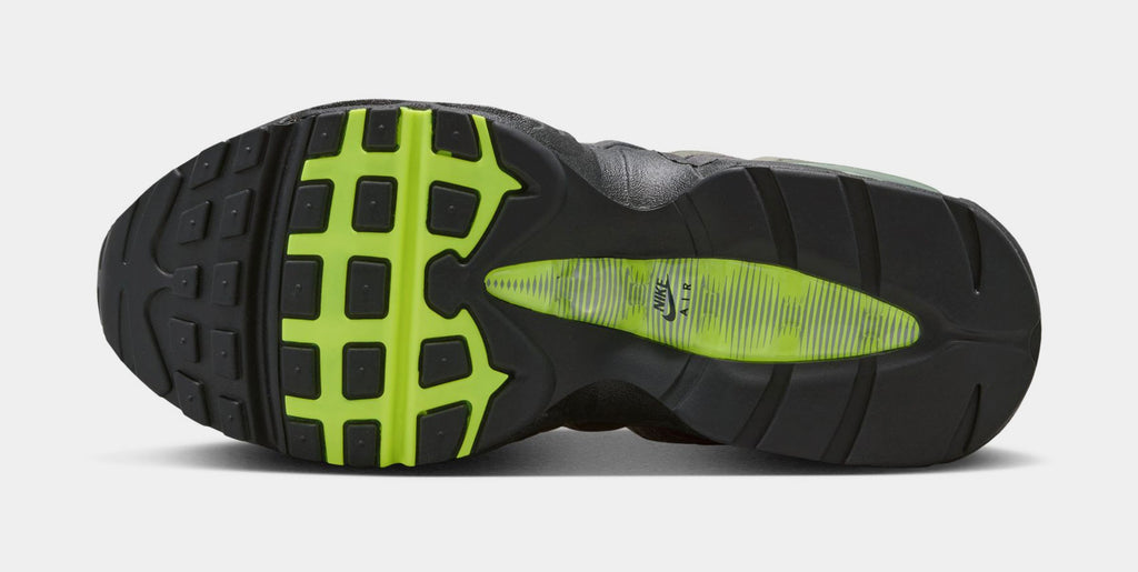 Air Max 95 Big Bubble Neon Grade School Running Shoes (Black/Neon Yellow/Anthracite/Light Graphite) - sneakers - view 4
